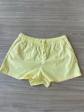 Athleta Women’s Lightweight Yellow Drawstring Shorts